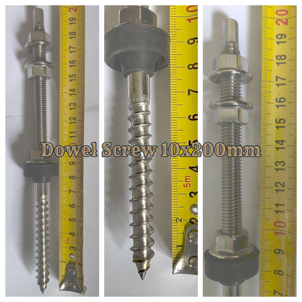 Solar Hanger Bolts  10 x 200mm