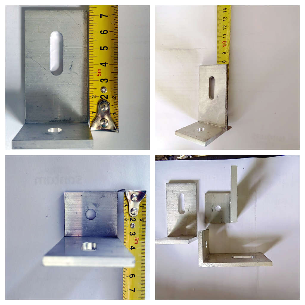 L Bracket Aluminium Slotted