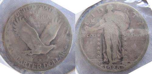 very old and rare quarter dollar