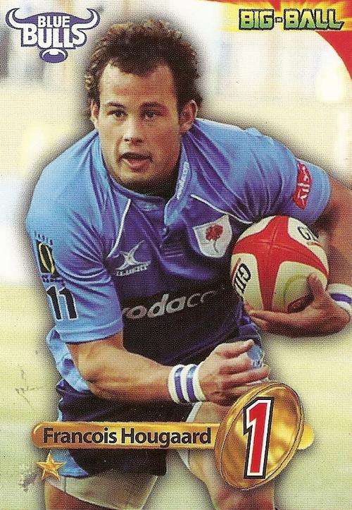 2010 BIG BALL RUGBY CARDS COLLECTION - FRANCOIS HOUGAARD BASE CARD BB 15
