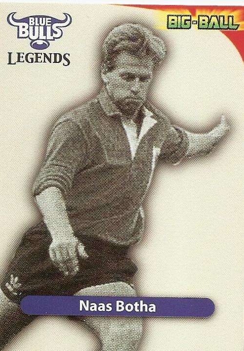 2010 Big ball rugby card collection  - Naas Botha Legend card BB 44