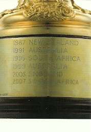 2011 BIG BALL RUGBY WORLD CUP COLLECTION -  WEBB ELLIS PUZZLE CARD NR 8