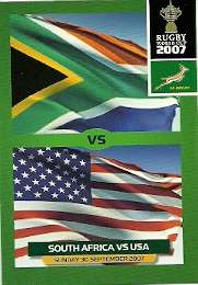 2011 BIG BALL RUGBY WORLD CUP COLLECTION -  POOL GAMES CARD NR 106