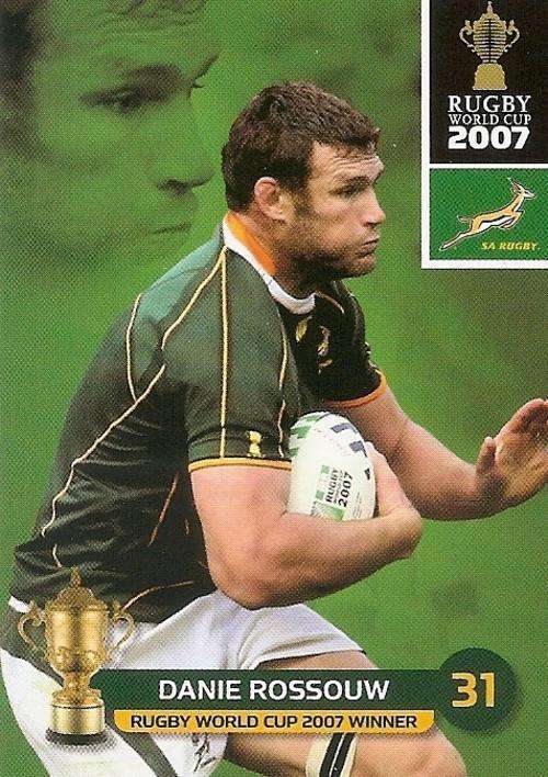 2011 BIG BALL RUGBY WORLD CUP COLLECTION - DANIE ROSSOUW BASE CARD NR 138