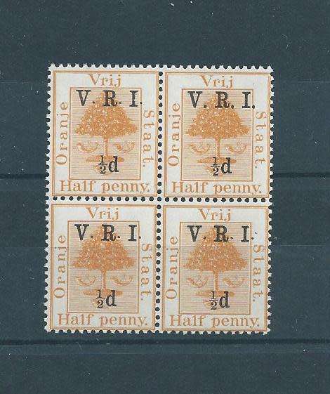 Orange Freestate SACC 59B mint NH block R500!!!!