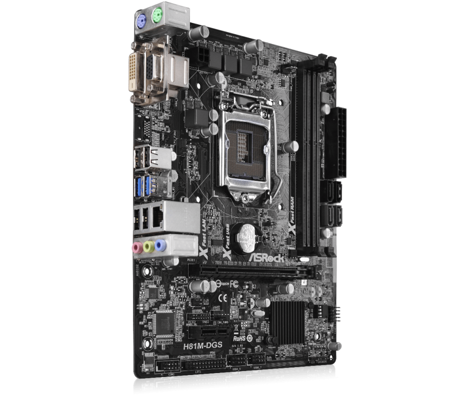 ASROCK H81M-DGS MicroATX Socket 1150 Motherboard