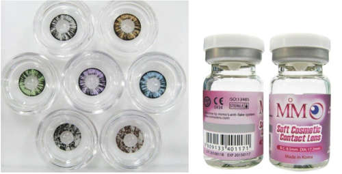 Diamond Honey contact lens