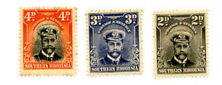 SOUTHERN RHODESIA SACC 4,5,6 King George V MH