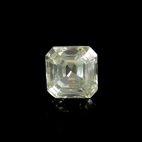 6.336ct Very Light Green Asscher Moissanite