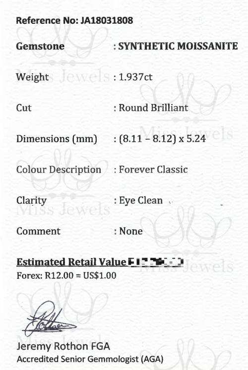 1.937ct Forever Classic Moissanite