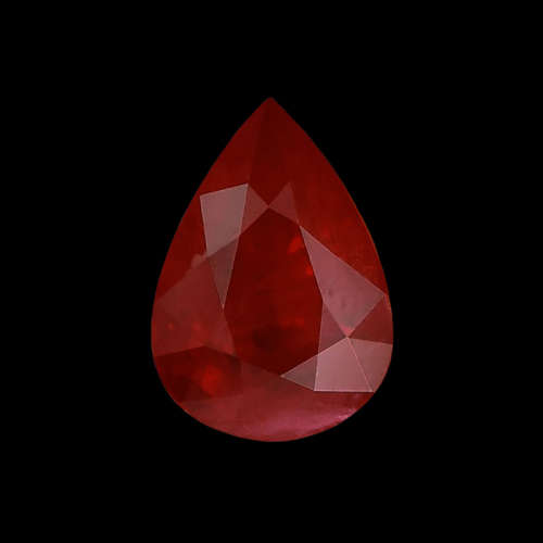 3.121ct Pear shape Ruby