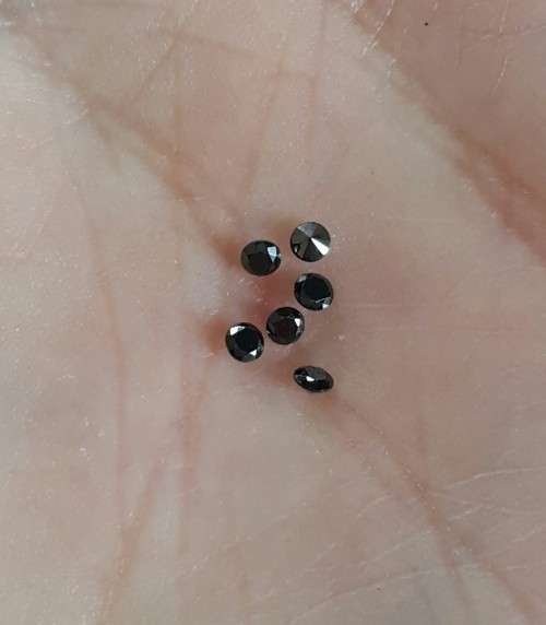 6 Black Diamonds 0.14ctw