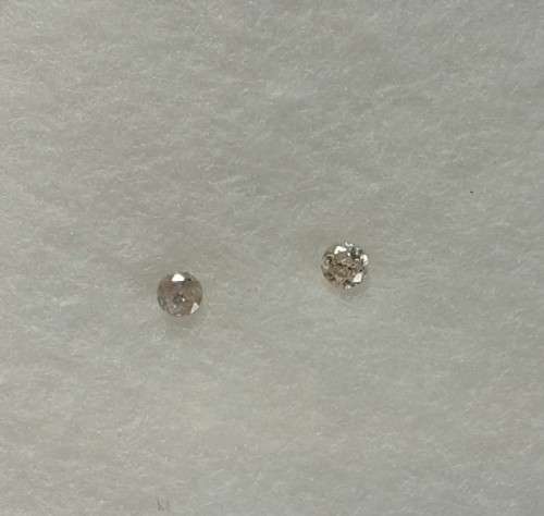 2 Faint Pink Diamonds