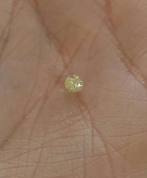 0.13ct Yellow Diamond