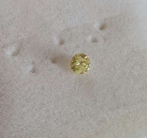 0.13ct Yellow Diamond
