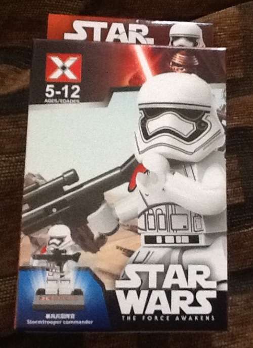 Building brick toys - fits well with legos - starwars figurine - great caketopper - stormtrooper com