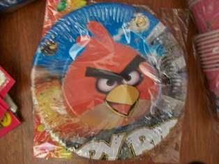 ANGRY BIRD PARTY BIG PAPER PLATES(10)