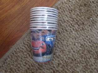 cars lightning mcqueen kids party CUPS / GLASSES (8)