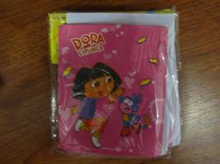 KIDS PARTY invitation (10) with envelope - dora