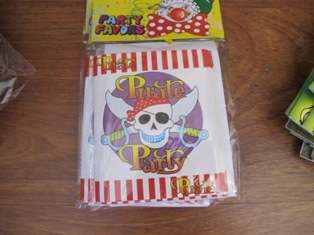 KIDS PARTY invitation (10) with envelope -pirate