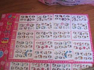 HELLO KITTY STICKER SHEET - 20 PACKS OF STICKERS ON - PERFECT FOR PARTY PACKS