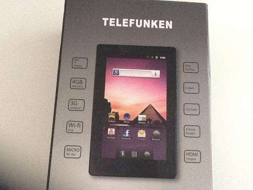 Telefunken netpad mobile internet device tpad-7a3gea