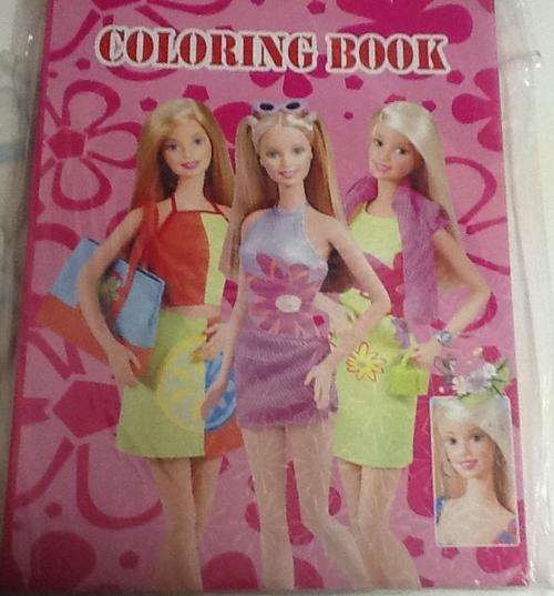 barbie COLORING BOOK WITH 2 STICKER PAGEs
