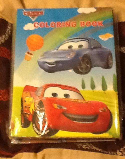 Cars mcqueen coloring book with sticker pages