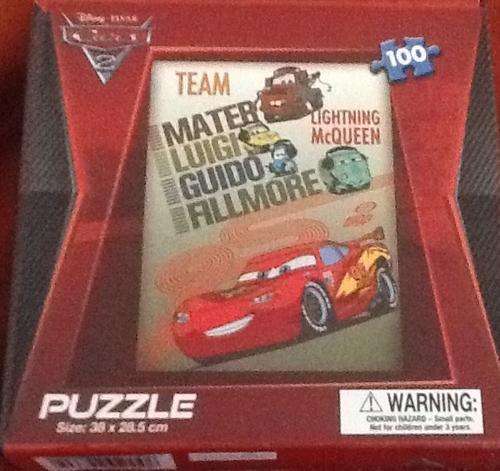 cars mcqueen 100 PIECE PUZZLE 38x28.5cm