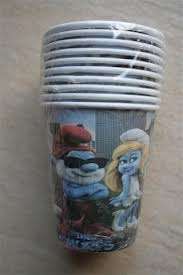 SMURFS KIDS PARTY cups (10)