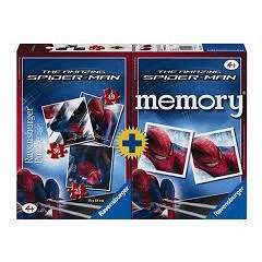 Spiderman ravensburger set of 3 puzzles and memory game