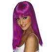 Purple  wig long hair - dress up