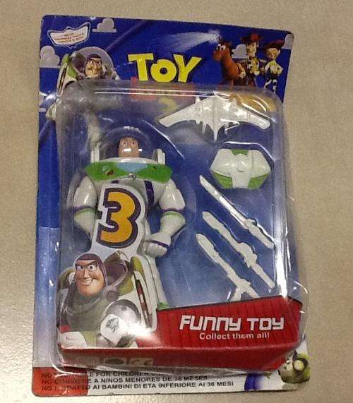 Toy story -  buzz 12cm -packaging bit damaged - great cake topper
