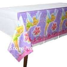 Tinkerbell kids party TABLE COVER PLASTIC 132x220cm
