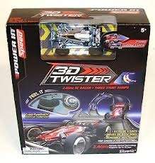 3D twister sharpz stunt set - yellow car mega storm - radio control - stunt ramp and car