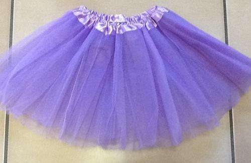 Girls tutu skirt - purple tangled dress up