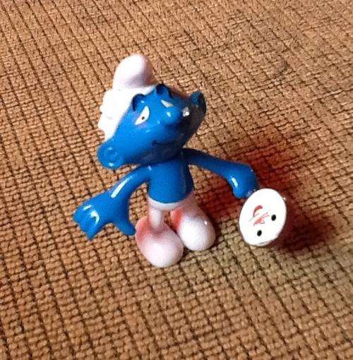 SMURF plastic figurine 5.5cm boy - work for cake toppers also