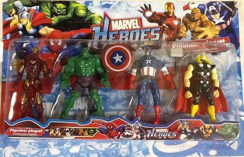 Marvel heroes Avengers ,Captain America,Thor, Iron man, hulk +-14cm high - perfect for cake toppers
