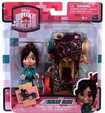 Wreck it Ralph - sugar rush vanellope von schweetz figure with car - great cake topper