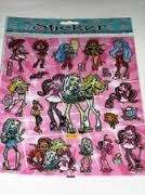Monster high sticker sheet - great party favor