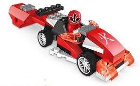 Mega bloks power rangers samurai red pocket racer 36 pieces