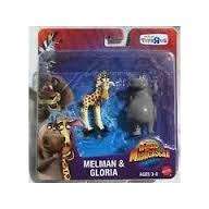Madagascar mattel plastic figurines - work for cake toppers also - melman and gloria 7cm