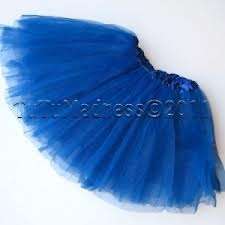 Girls tutu skirt - blue - cinderella princess dress up