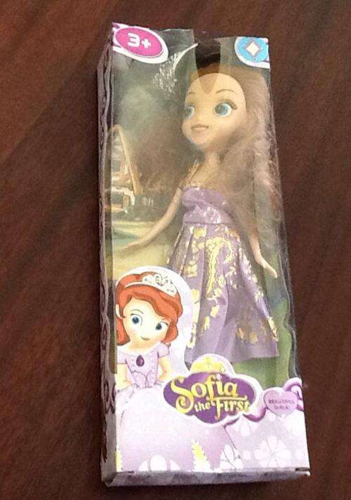 Princess sofia the first doll - plastic - 24cm - great caketopper