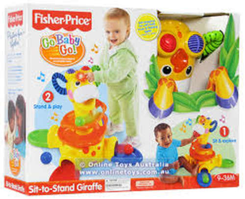Fisher price sit to stand giraffe - reduced price was R450 packaging bit damaged but new