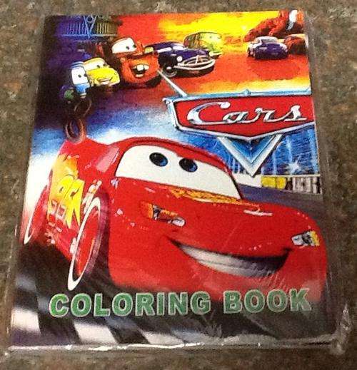 Cars McQueen coloring book with sticker pages - party favor
