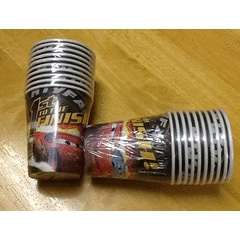Cars McQueen kids party paper CUPS / GLASSES (10)
