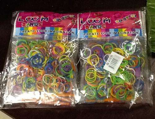 Rainbow loom bands - make your own bracelets  - mixed colors