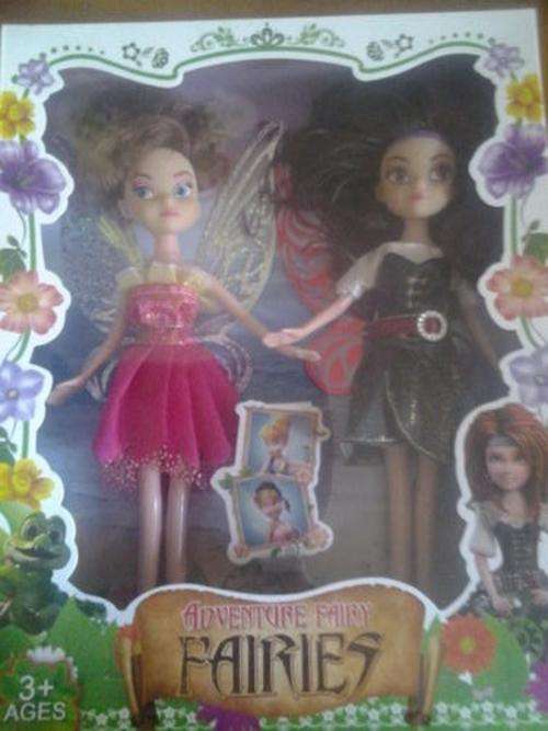 Was R100 Tinkerbell pirate fairies lookalike plastic doll set of 2 - 22cm - great for caketopper