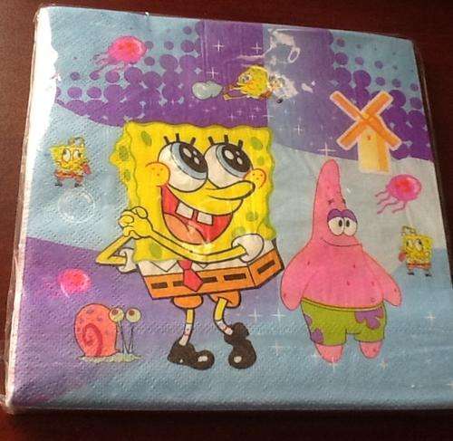 Spongebob SERVIETTES (20) - kids parties